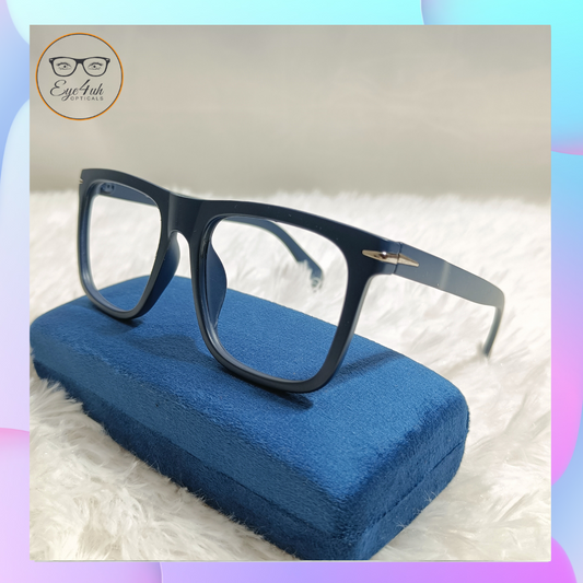 Eye4uh Matte Blue Wayfarer style Eyewear
