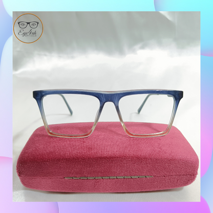 Eye4uh Glossy dual tone Blue & gray Eyewear