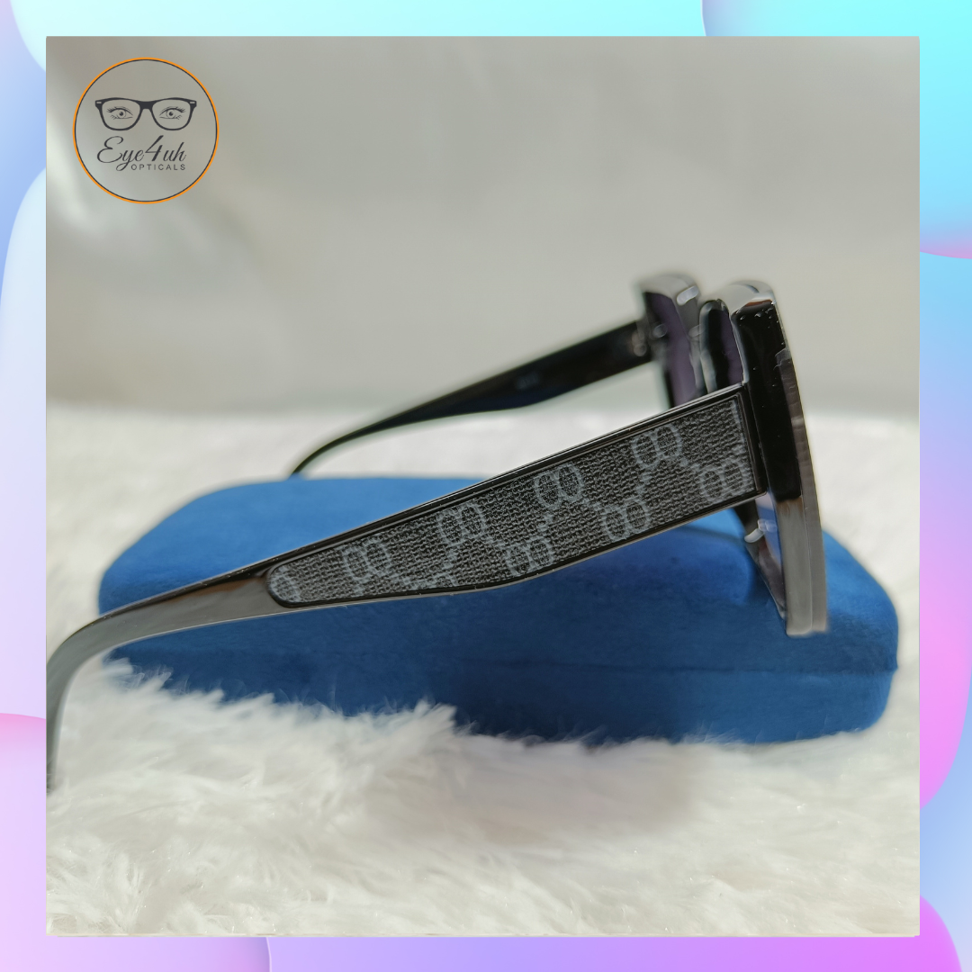 Eye4uh Black & Grey Square Sunglass