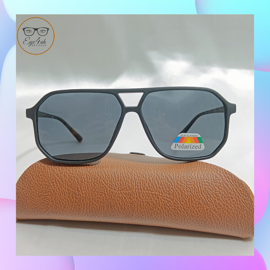 Eye4uh Black Hexagon Polarized sunglass