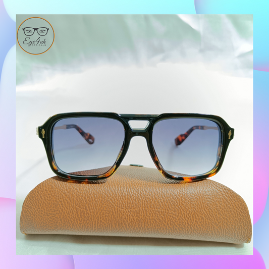 Eye4uh Black & golden premium Wayfarer